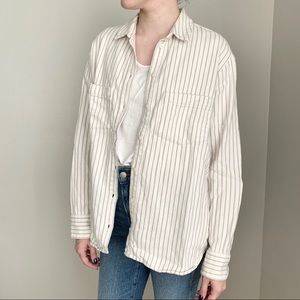 Madewell Flannel Sunday Shirt in Stripe